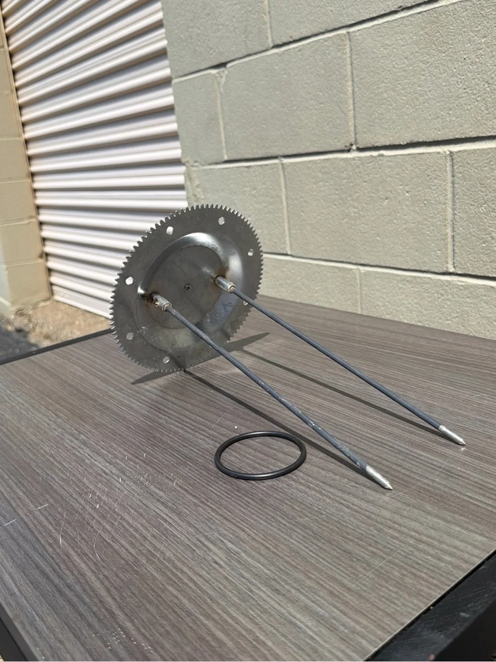 Ronco Showtime Rotisserie 5000 Gear Wheel and Spit Rod Assembly